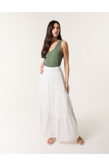 Mix Crochet Maxi Skirt