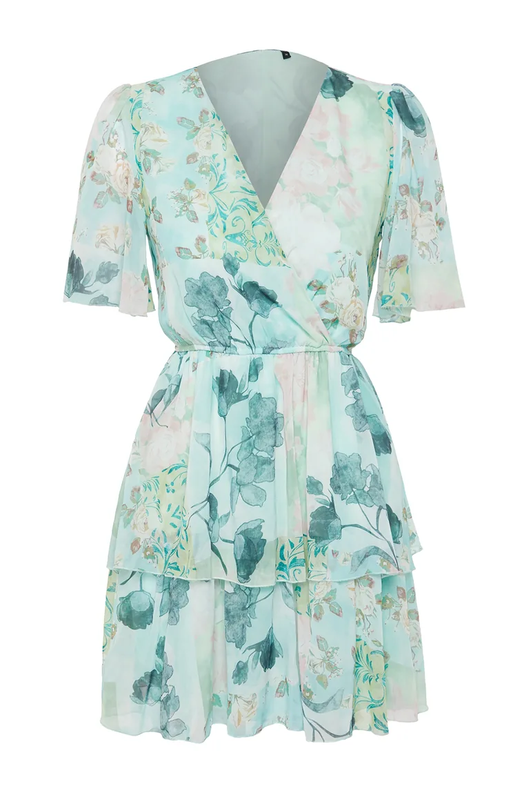 Mint Woven Mini Dress - 6