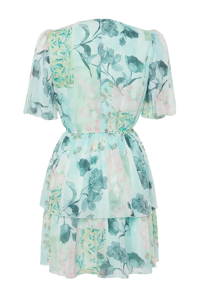 Mint Woven Mini Dress - 7