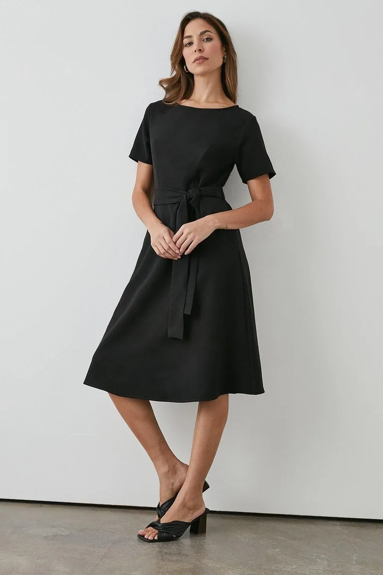 fitted off shoulder dress Taylon Off The Shoulder Mini Dress Black