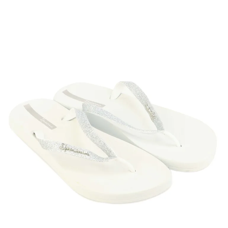 Women's Ipanema Anatomic Lolita Glitter Flip Flops in White