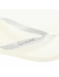 Women's Ipanema Anatomic Lolita Glitter Flip Flops in White - 4