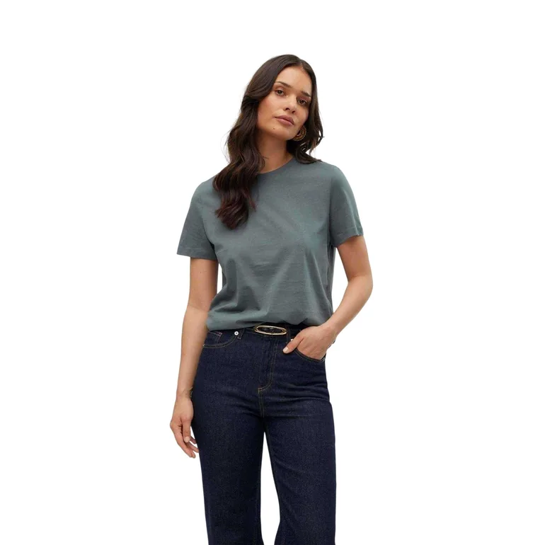Vero Moda Womens/Ladies Paulina Regular Short-Sleeved T-Shirt - Balsam Green
