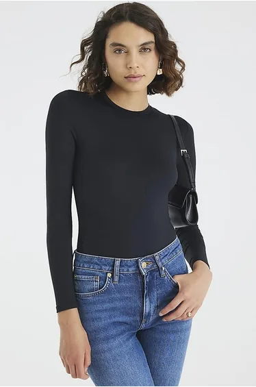 Brown Long Sleeve Bodysuit Multipack