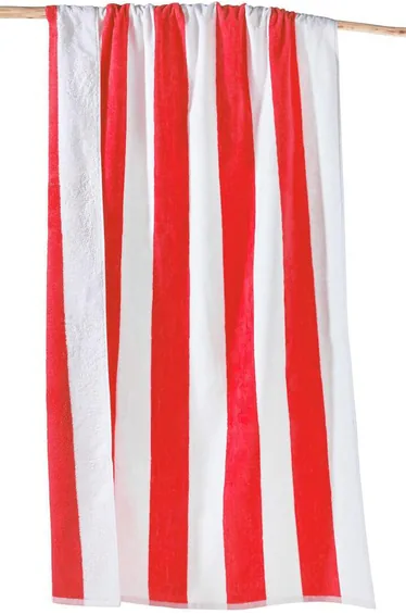 Hendaye Stripe 100% Cotton Velour Beach Towel