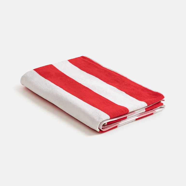 Hendaye Stripe 100% Cotton Velour Beach Towel - 3