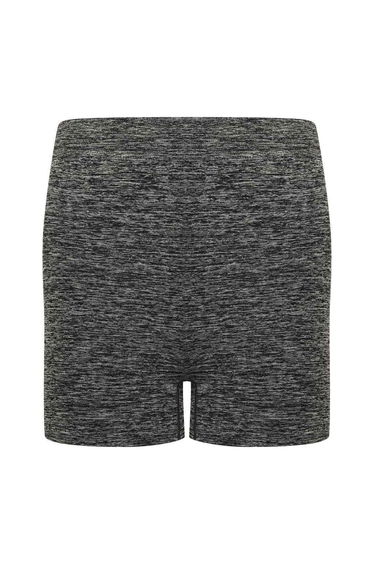 Tombo Womens/Ladies Seamless Shorts - Dark Grey Marl