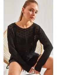 Women's Openwork Knitwear Top - 3