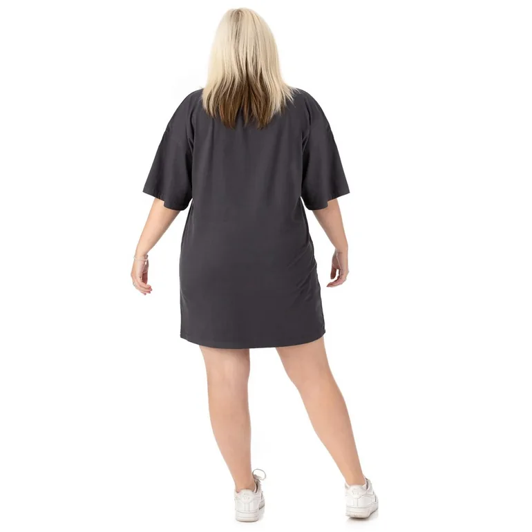 garfield t shirt dress Women's Garfield My Presence Is Your Present Graphic T-shirt Dress - Heather Charcoal