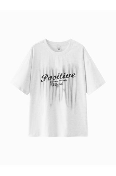 Men's Front Text Graphic T-Shirt