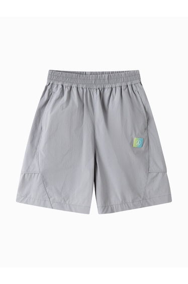 Boys' Solid Color Shorts - With Pockets And Elastic Waist