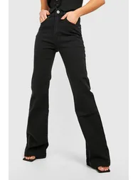 Petite 30" Leg High Waist Flared Leg Jean - black - 3