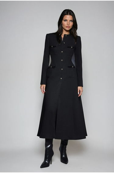 Dearbhla Long Sleeve Split Midi Dress