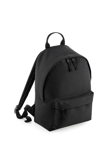BagBase Mini Fashion Backpack - Black/Black