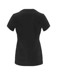 Roly Womens/Ladies Capri Short-Sleeved T-Shirt - Solid Black - 1