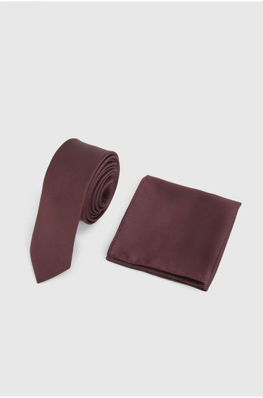 Espresso Tie and Pocket Square