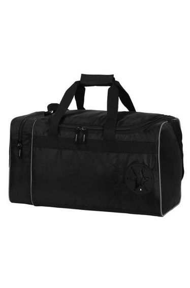 Shugon Cannes Sports/Overnight Holdall / Duffle Bag (33 Litres) - Black/Light Grey