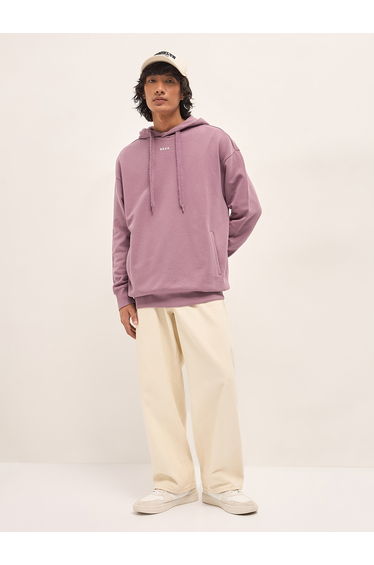 Men Relaxed Fit Back Graphic Hoodie