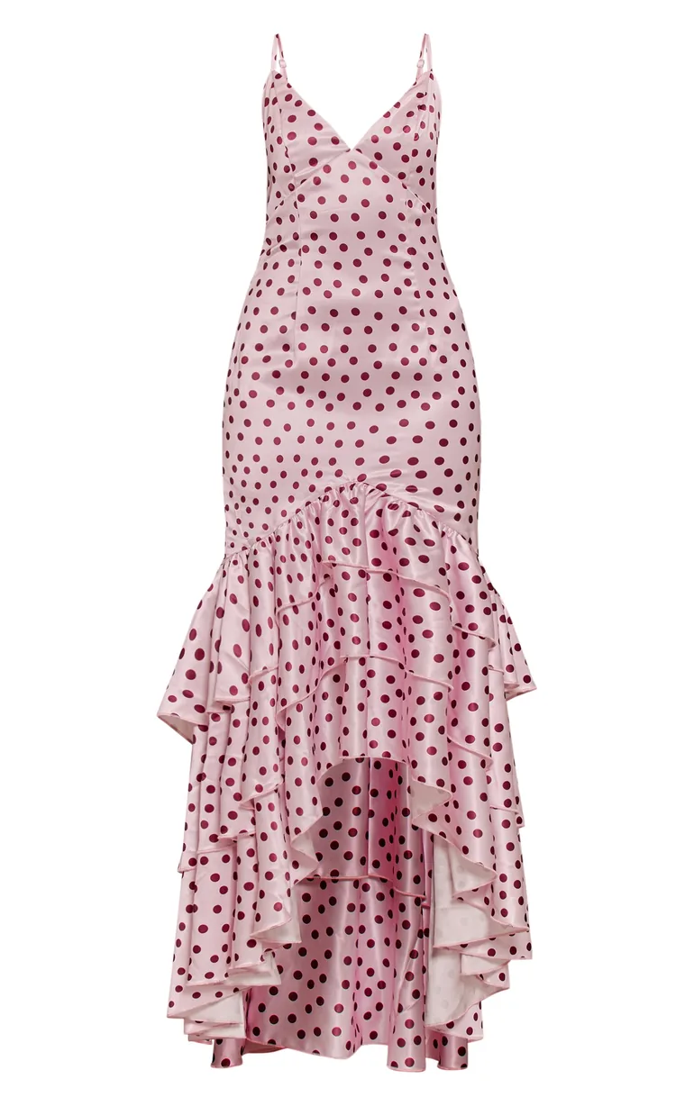 chinese dress ladies Sheer Lace Details And Frills Sleeveless Occasion Maxi Dress main image 0