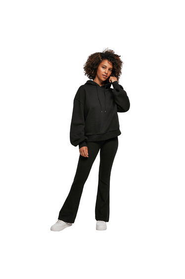 Womens/Ladies Organic Oversized Hoodie - Black