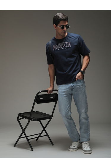 Men Oversized Short Sleeve Printed T-Shirt