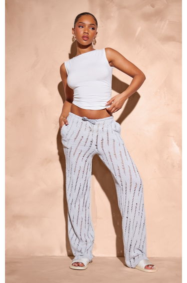 White Ruched Side Cotton Boatneck Long Top