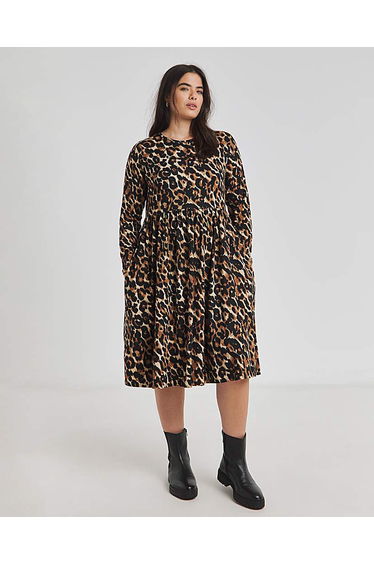 Leopard Supersoft Midi Dress