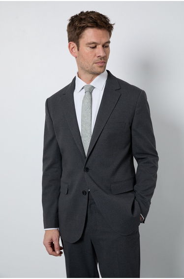 Charcoal Regular Fit Suit Jacket