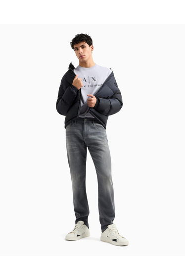 Ax 5 Pockets Slim Fit Jean Dark Grey Denim