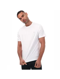Men's Farah Eddie Crew T-Shirt in White - 3