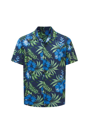 Wombat Mens Relaxed Fit Shirt - Navy Blue
