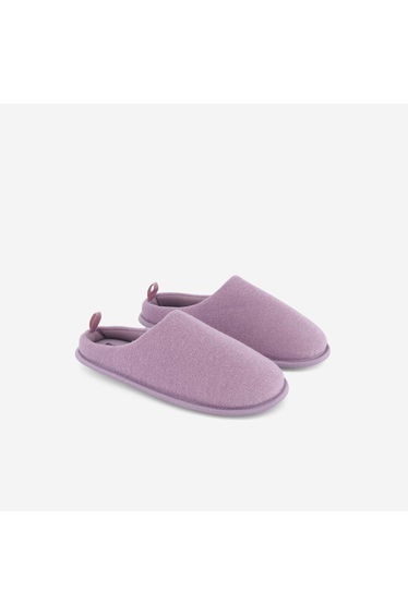 Plain mule slippers PURPLE