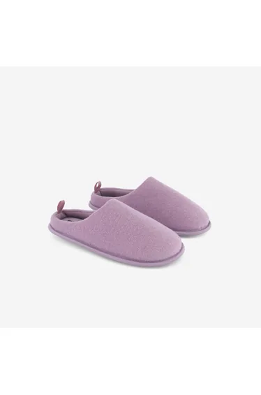 Plain mule slippers PURPLE