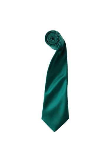 Premier Mens Plain Satin Tie (Narrow Blade) - Bottle