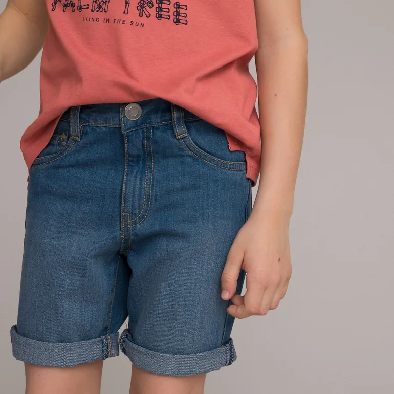 Denim Bermuda Shorts - 1