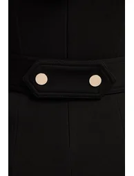 فستان كارين ميلين أسود ميدي بقصة مستقيمة - 2