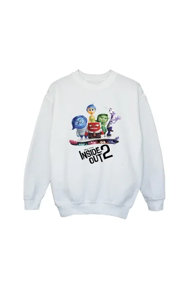 Inside Out 2 Girls Poster Sweatshirt - White