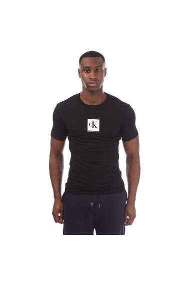 Men's Calvin Klein Monogram Logo T-Shirt in Black