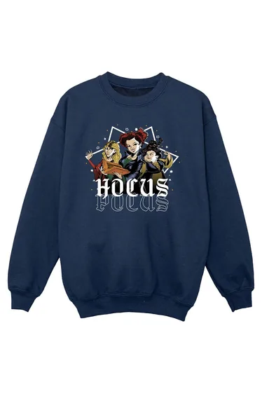 Hocus Pocus Girls Stars Sweatshirt - Navy Blue