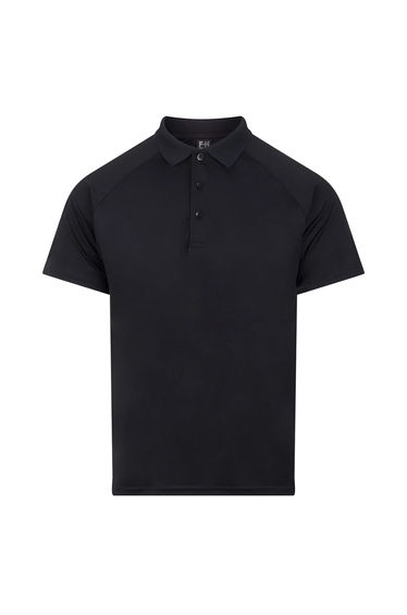 Finden & Hales Unisex Adult Team Polo Shirt - Black product thumbnail 2