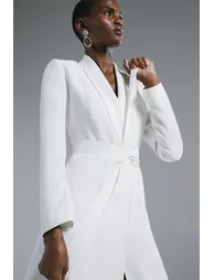 Tuxedo Wrap Dress - 1