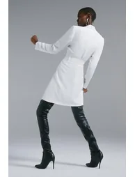 Tuxedo Wrap Dress - 2