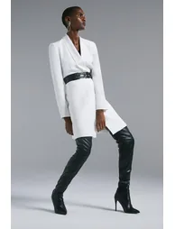 Tuxedo Wrap Dress