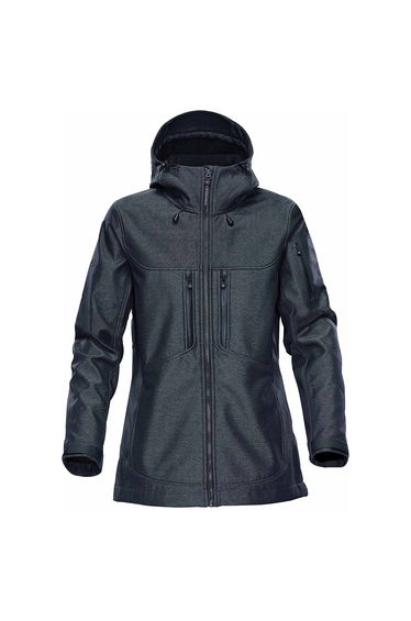 Stormtech Womens/Ladies Epsilon 2 Twill Soft Shell Jacket - Charcoal