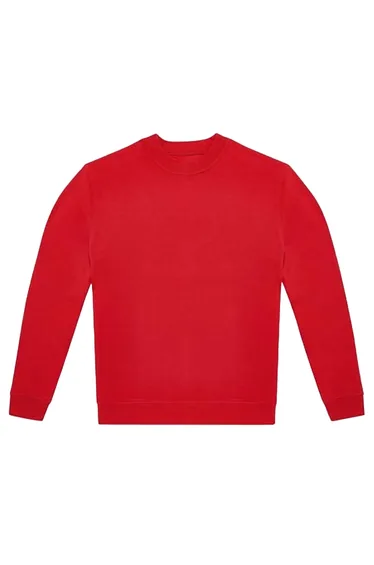 B&C Unisex Adult ID.222 Crew Neck Sweatshirt - Red