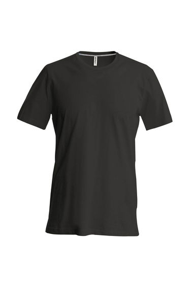 Kariban Mens Slim Fit Short Sleeve Crew Neck T-Shirt - Black