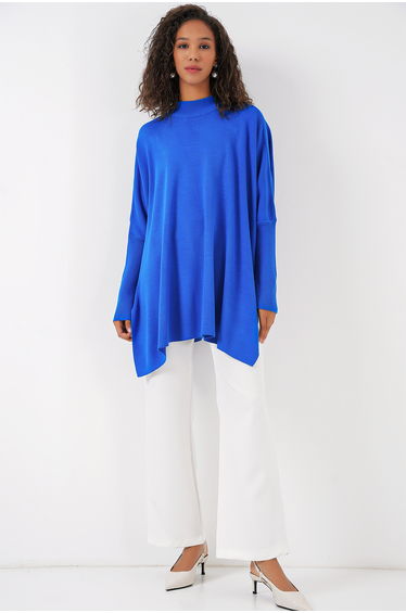 Slit Poncho Sweater - A.saks