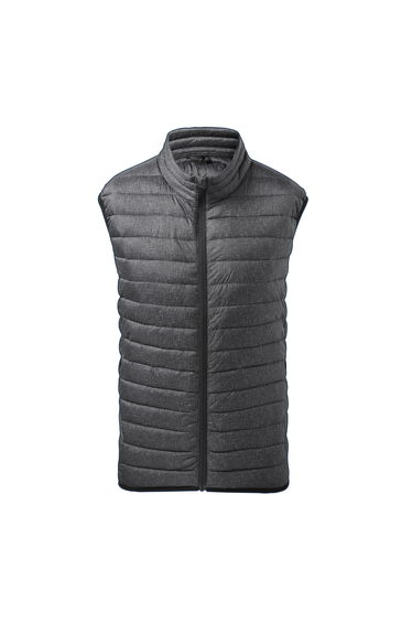 2786 Mens Melange Padded Gilet - Charcoal Melange