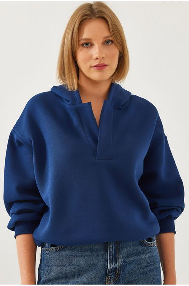 LUCCI Relaxed Fit Hooded Long Sleeve Hoodie