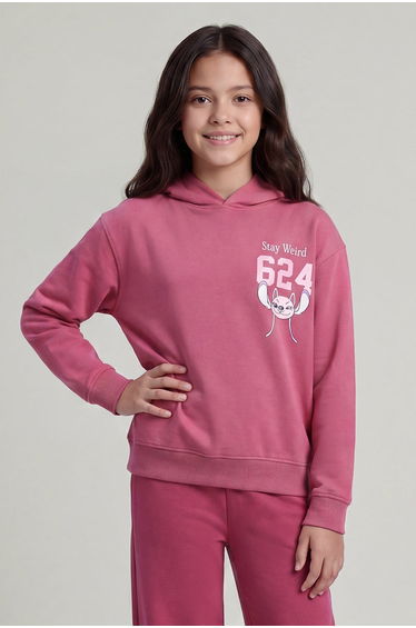 Character Graphic Hooded Sweatshirt